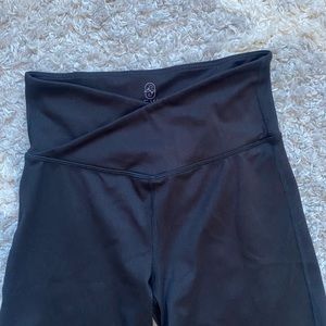 cross waist flare leggings XS